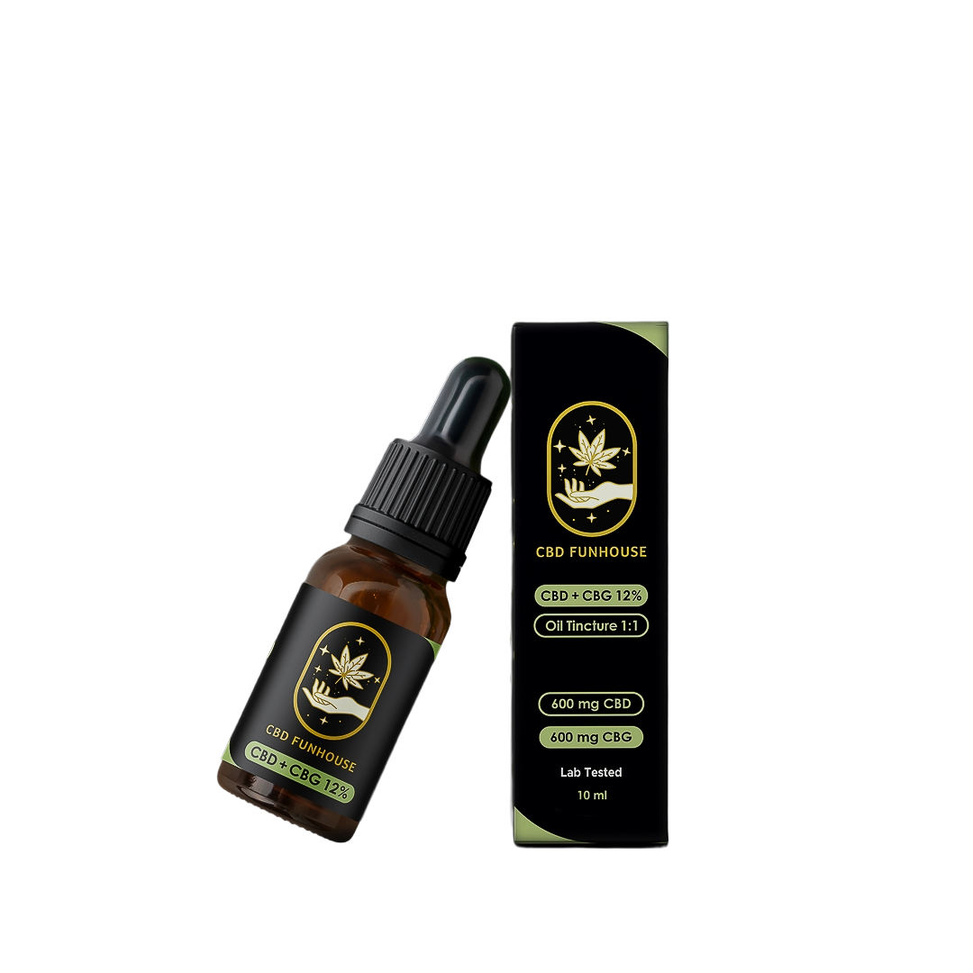 CBD FUNHOUSE 12% Tinctură CBD+CBG (1200mg) 10ml - imagine 5