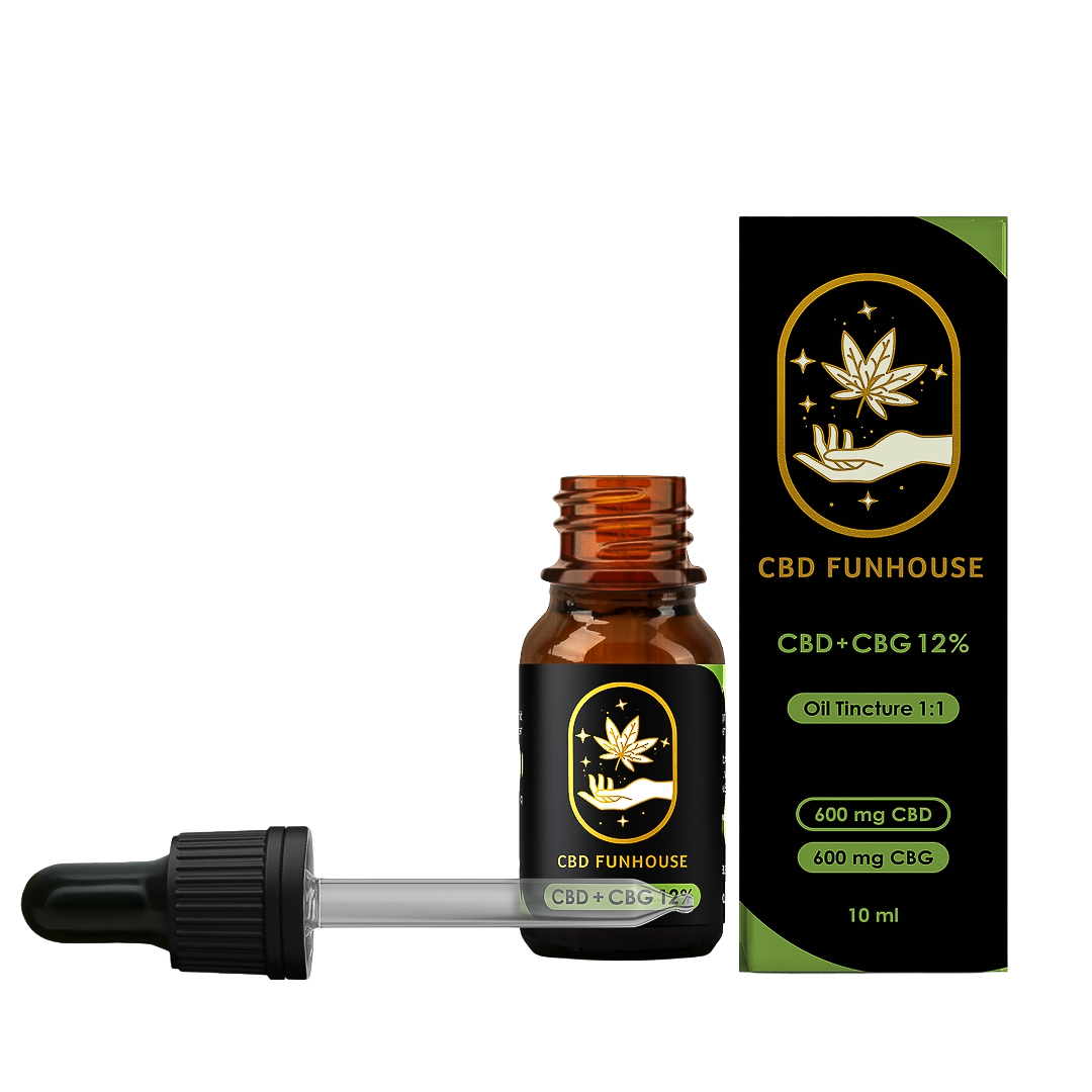 CBD FUNHOUSE 12% Tinctură CBD+CBG (1200mg) 10ml - imagine 2