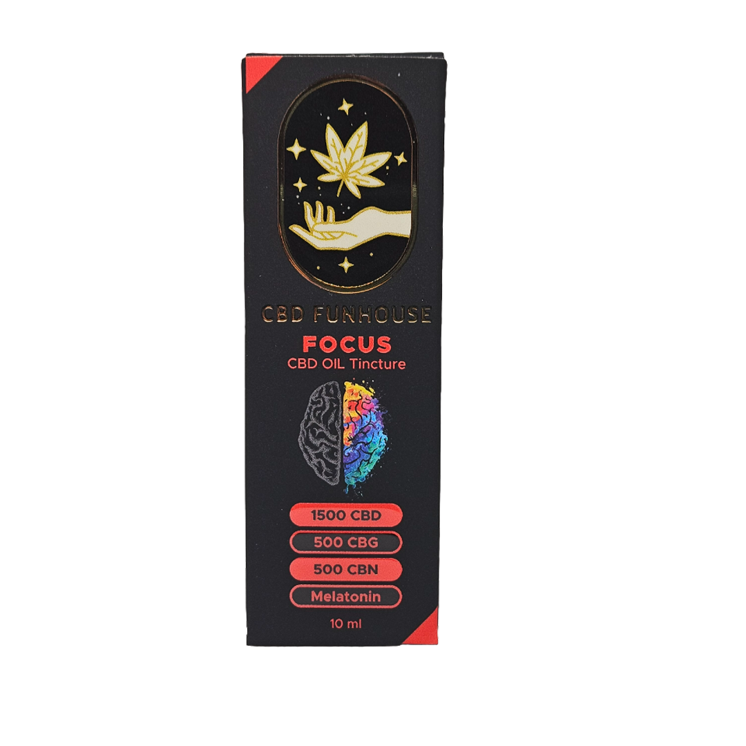 CBD FUNHOUSE 25% Tinctură FOCUS (2500mg) 10ml - imagine 4