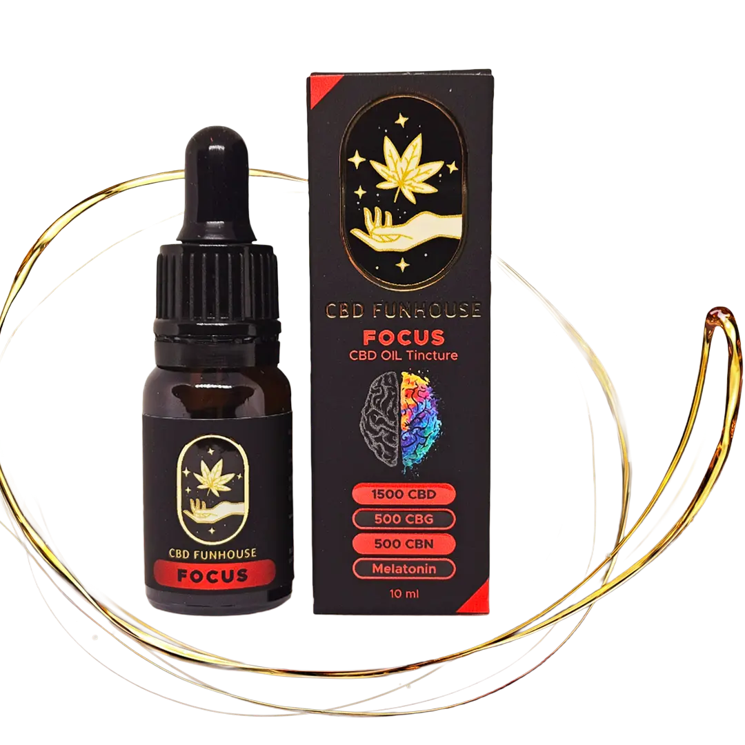 CBD FUNHOUSE 25% Tinctură FOCUS (2500mg) 10ml - imagine 5